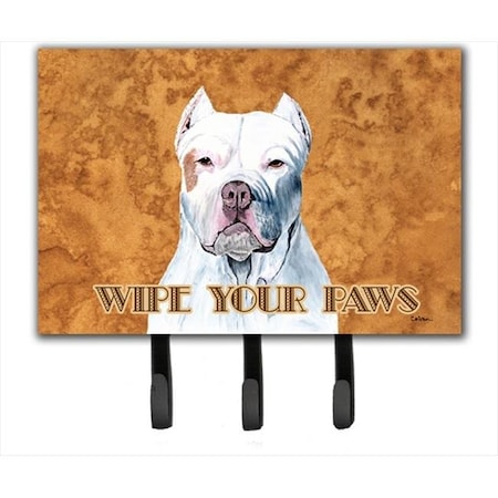 Carolines Treasures Carolines Treasures SC9130TH68 6 x 9 In. Pit Bull Wipe your Paws Leash or Key Holder SC9130TH68